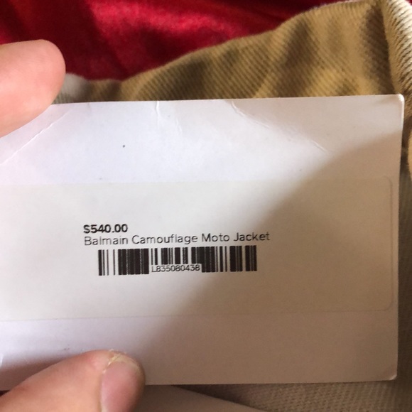 Womens Balmain camo moto jacket - Picture 3 of 7